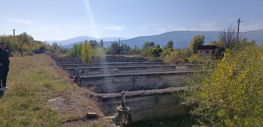 იყიდება მიწის ნაკვეთი, სახლით და საკალმახით გორში, ვოლოგდის დასახლებაში