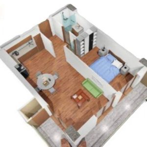 იყიდება 3 ოთახიანი ბინა გორში, ჭალის დასახლებაში